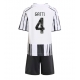 Tanie Strój piłkarski Juventus Federico Gatti #4 Koszulka Podstawowej dla dziecięce 2025-26 Krótkie Rękawy (+ szorty)